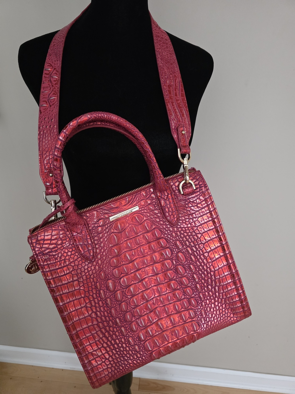 Brahmin Caroline Red Dragon Purse